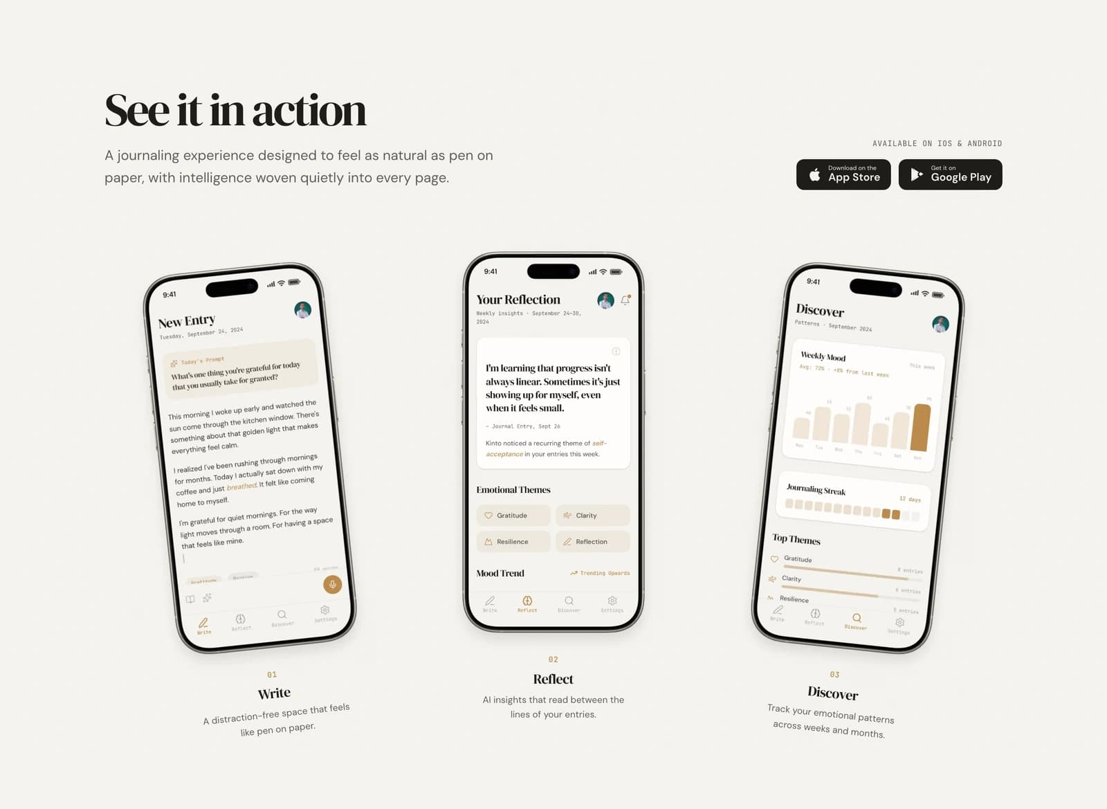 Features section, full capture